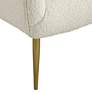 55 Downing Street Lina White Sheep Accent Chair with Gold Legs in scene