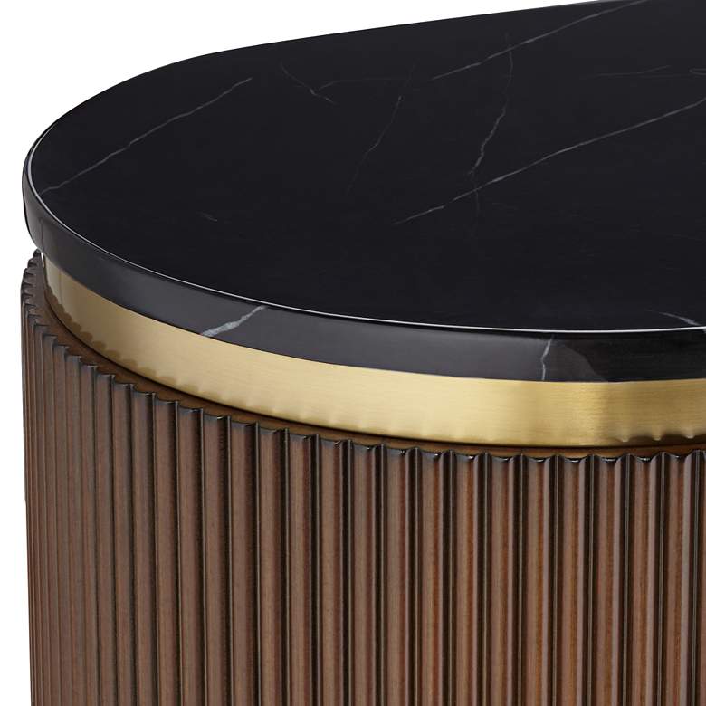 Image 4 55 Downing Street Ludwig 47 1/4" Brown and Black Marble Accent Chest more views