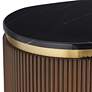 4_55 Downing Street Ludwig 47 1/4" Brown and Black Marble Accent Chest more views