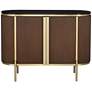 7_55 Downing Street Ludwig 47 1/4" Brown and Black Marble Accent Chest more views