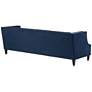55 Downing Street Marilyn 93" Wide Blue Velvet Tufted Upholstered Sofa in scene