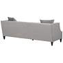 55 Downing Street Marilyn 93" Wide Tufted Taupe Gray Velvet Sofa in scene
