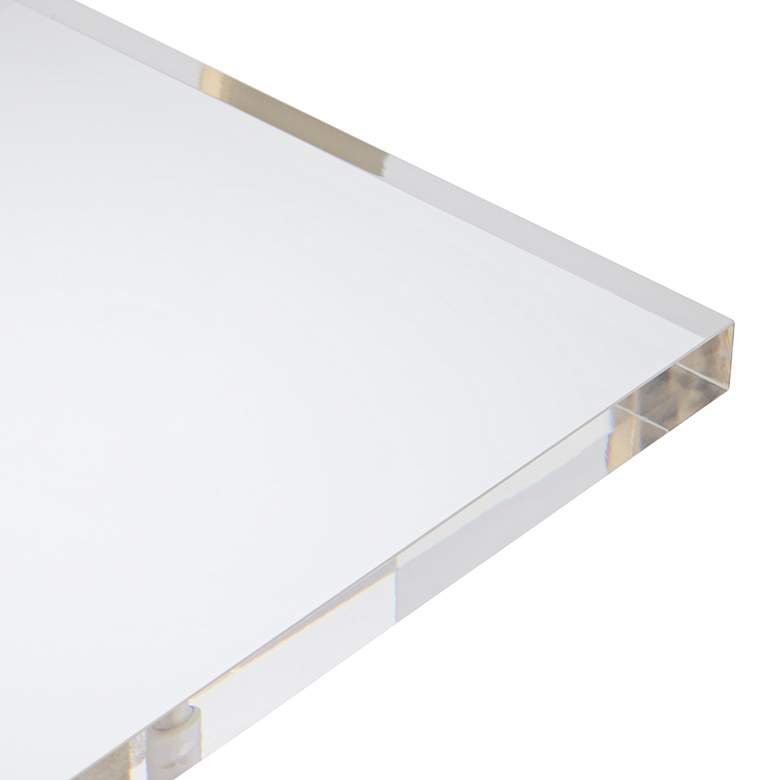 Image 5 55 Downing Street Marten 10" Wide Gold and Acrylic Square Side Table more views