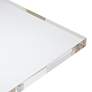 5_55 Downing Street Marten 10" Wide Gold and Acrylic Square Side Table more views