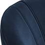 3_55 Downing Street Nebbia 31" Wide Navy Velvet Accent Chair with Pillow more views