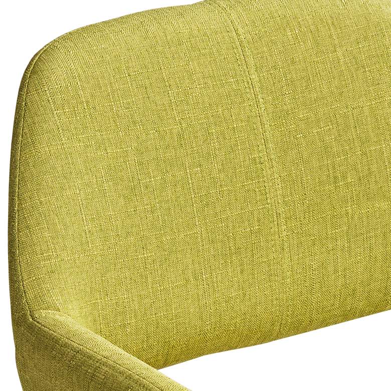 Image 4 55 Downing Street Nelson Green Fabric Mid-Century Modern Dining Chair more views