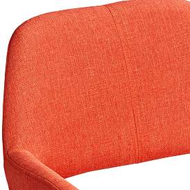 Image4 of 55 Downing Street Nelson Orange Fabric Mid-Century Modern Dining Chair more views