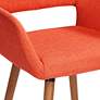 55 Downing Street Nelson Orange Fabric Mid-Century Modern Dining Chair