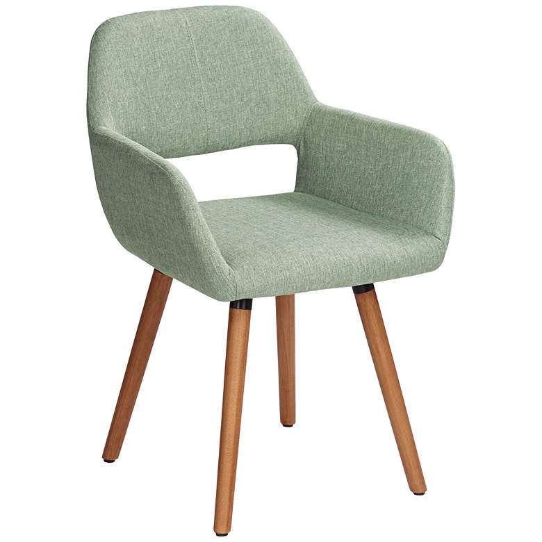 Image 2 55 Downing Street Nelson Sea Foam Green Mid-Century Modern Dining Chair