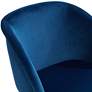 3_55 Downing Street Nigel 29" Modern Blue Velvet Luxe Barstool more views
