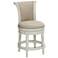 55 Downing Street Oliver 24 1/2" Cream Scroll Swivel Counter Stool