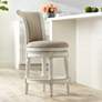 1_55 Downing Street Oliver 24 1/2" Cream Scroll Swivel Counter Stool