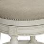 5_55 Downing Street Oliver 24 1/2" Cream Scroll Swivel Counter Stool more views