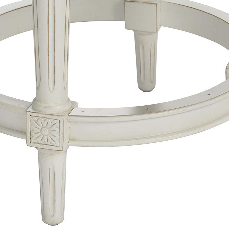Image 6 55 Downing Street Oliver 24 1/2" Cream Scroll Swivel Counter Stool more views