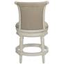 55 Downing Street Oliver 24 1/2" Cream Scroll Swivel Counter Stool