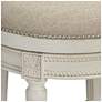 4_55 Downing Street Oliver 30 1/2" Cream Scroll Back Swivel Bar Stool more views