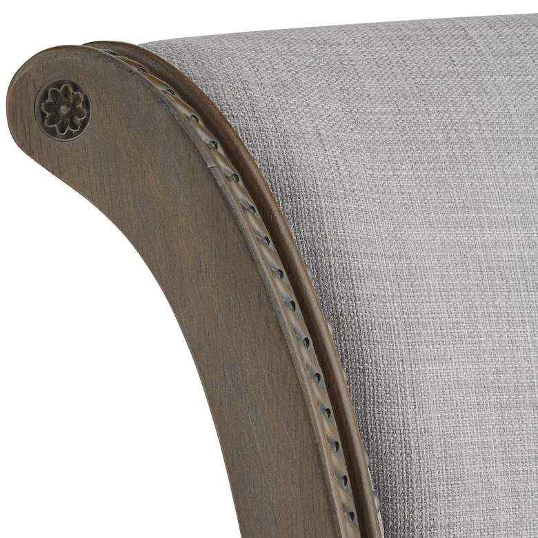 Image 4 55 Downing Street Oliver 30 3/4" Ash Gray Scroll Back Swivel Bar Stool more views