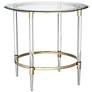 Thumbnail3 of 55 Downing Street Saarinen 24 1/4" Wide Gold and Glass Side Table