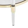 5_55 Downing Street Saarinen 24 1/4" Wide Gold and Glass Side Table more views