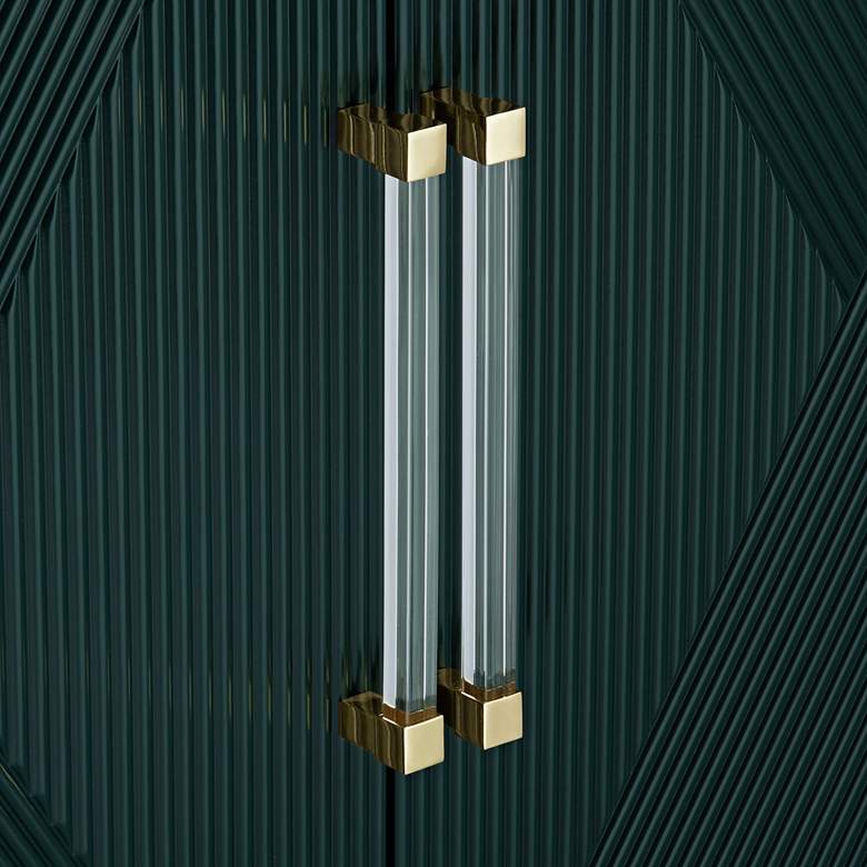 Image 5 55 Downing Street Saga 36" Wide Green and Gold 2-Door Accent Chest more views