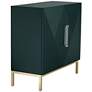 55 Downing Street Saga 36" Wide Green and Gold 2-Door Accent Chest in scene