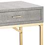 55 Downing Street Sands Point 42" Wide Gray and Gold 2-Drawer Desk in scene