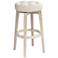 55 Downing Street Shelby 29" Whitewash Backless Swivel Bar Stool