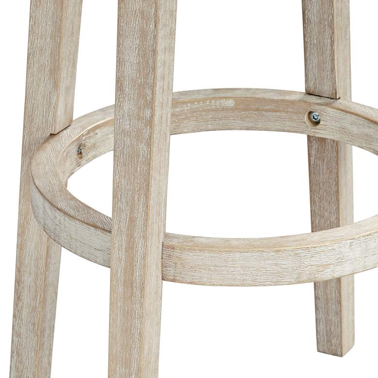 Image 4 55 Downing Street Shelby 29" Whitewash Backless Swivel Bar Stool more views