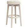 6_55 Downing Street Shelby 29" Whitewash Backless Swivel Bar Stool more views