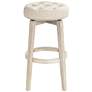 7_55 Downing Street Shelby 29" Whitewash Backless Swivel Bar Stool more views