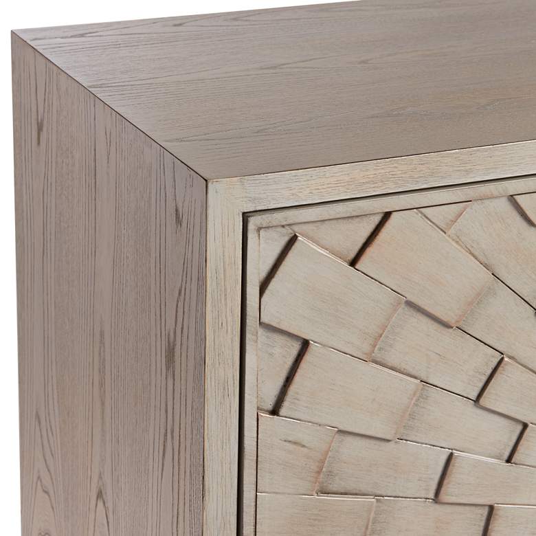 Image 5 55 Downing Street Sunburst 39 1/2" Wide 2-Door Gray Wood Accent Chest more views