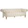 55 Downing Street Tessa 90 3/4" Wide Tufted Beige Linen French Sofa