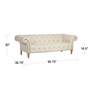 55 Downing Street Tessa 90 3/4" Wide Tufted Beige Linen French Sofa in scene