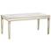 55 Downing Street Veronica 71" Wide Gold Leaf and Mirror Dining Table