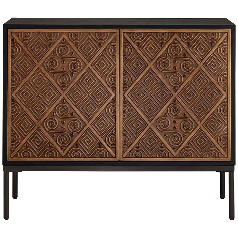 Image 6 55 Downing Street Vinnie 40" Wide Black and Brown 2-Door Accent Chest more views