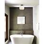 1_Alabaster Rocks! Globe 10" Wide Matte Black Ceiling Light in scene