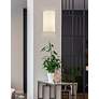 1_Justice Design Tebbe 10" High Cream Linen Wall Sconce in scene