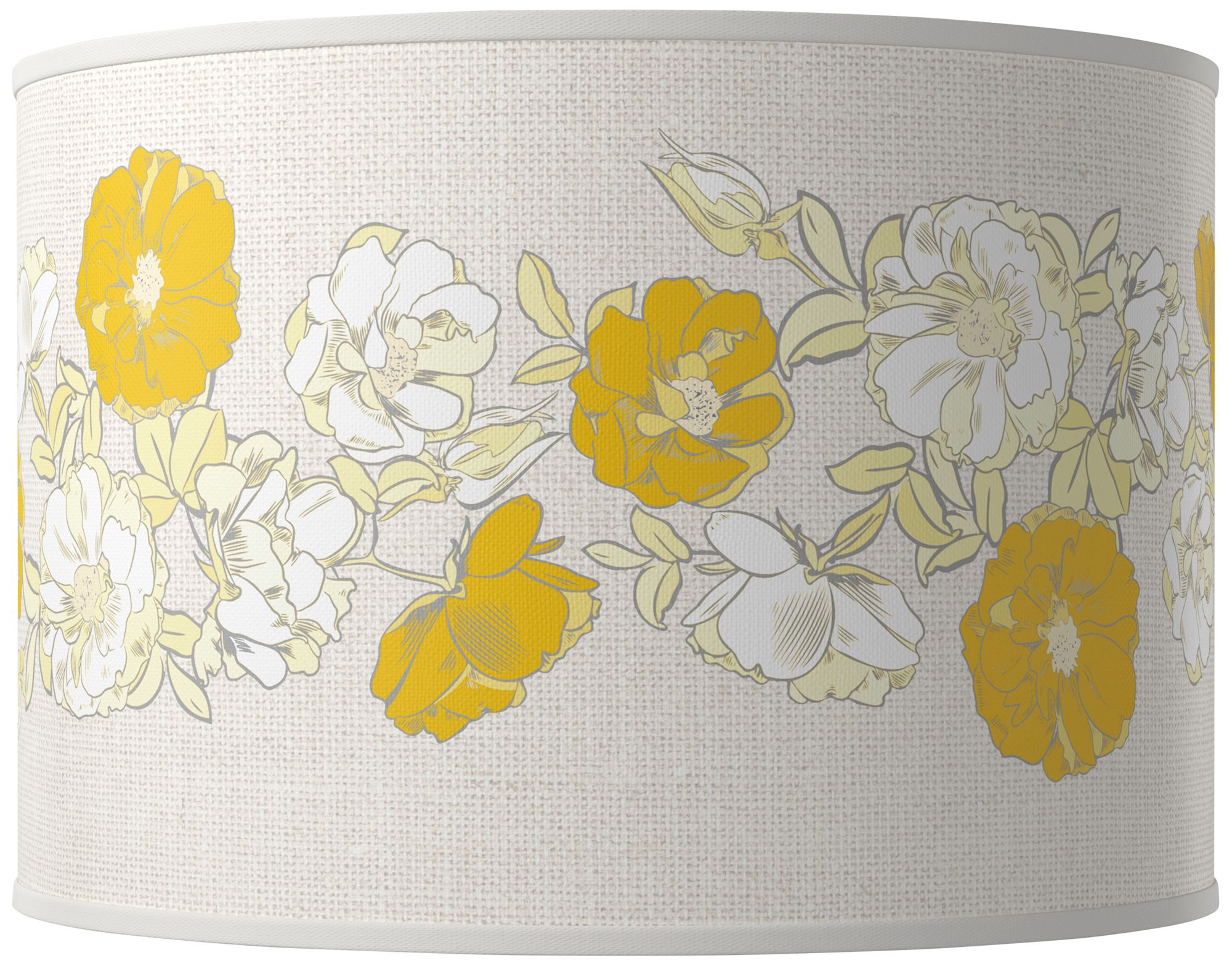 Goldenrod Rose Bouquet Ovo Table Lamp