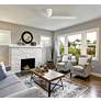 1_52" Maxim Lowell Matte White Ceiling Fan in scene