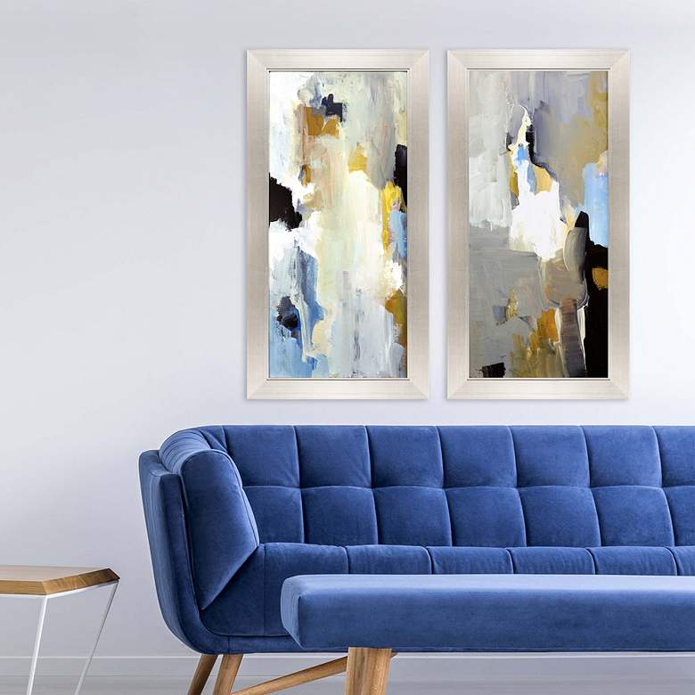 Image 1 Wonder 45" High 2-Piece Framed Giclee Wall Art Set in scene