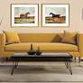 1_Equestrian III 27" Wide 2-Piece Giclee Framed Wall Art Set in scene