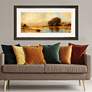 1_Amber Spring 64" Wide Rectangular Giclee Framed Wall Art in scene