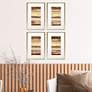 1_Midas 23"H Rectangular 4-Piece Giclee Framed Wall Art Set in scene