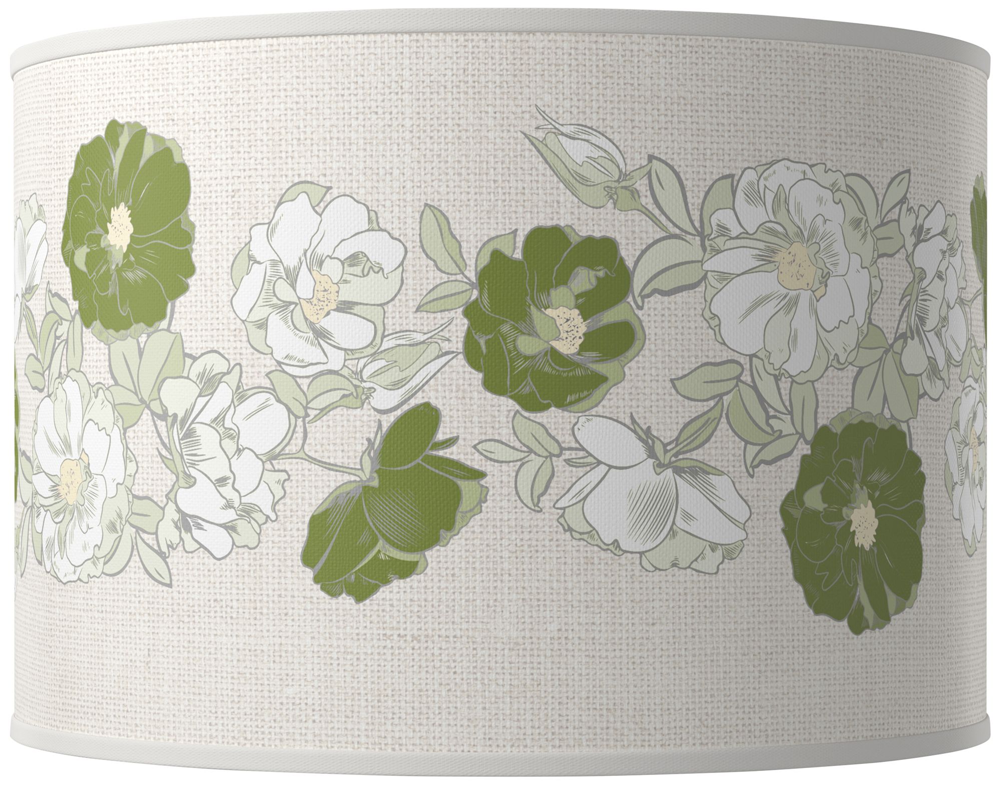 Rural Green Rose Bouquet Ovo Table Lamp