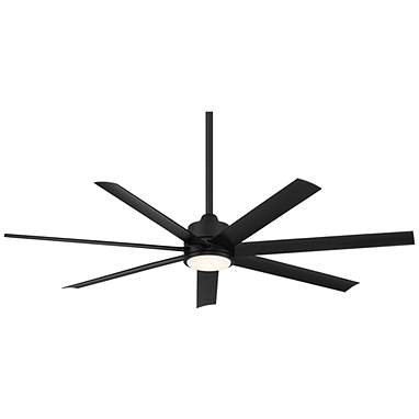 56" Casa Vieja Phoenix Max Black CCT LED Ceiling Fan with Remote