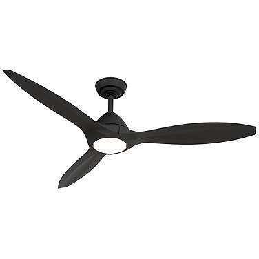 56" Casablance Surea Matte Black LED Ceiling Fan