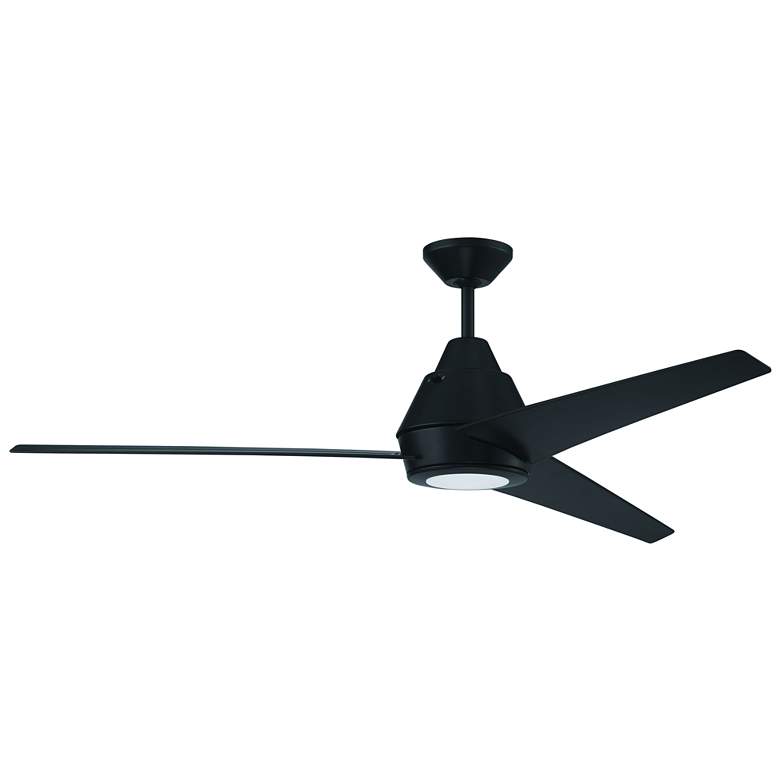 Image 1 56" Acadian Indoor/Outdoor (Wet) in Flat Black w/ Flat Black Blades