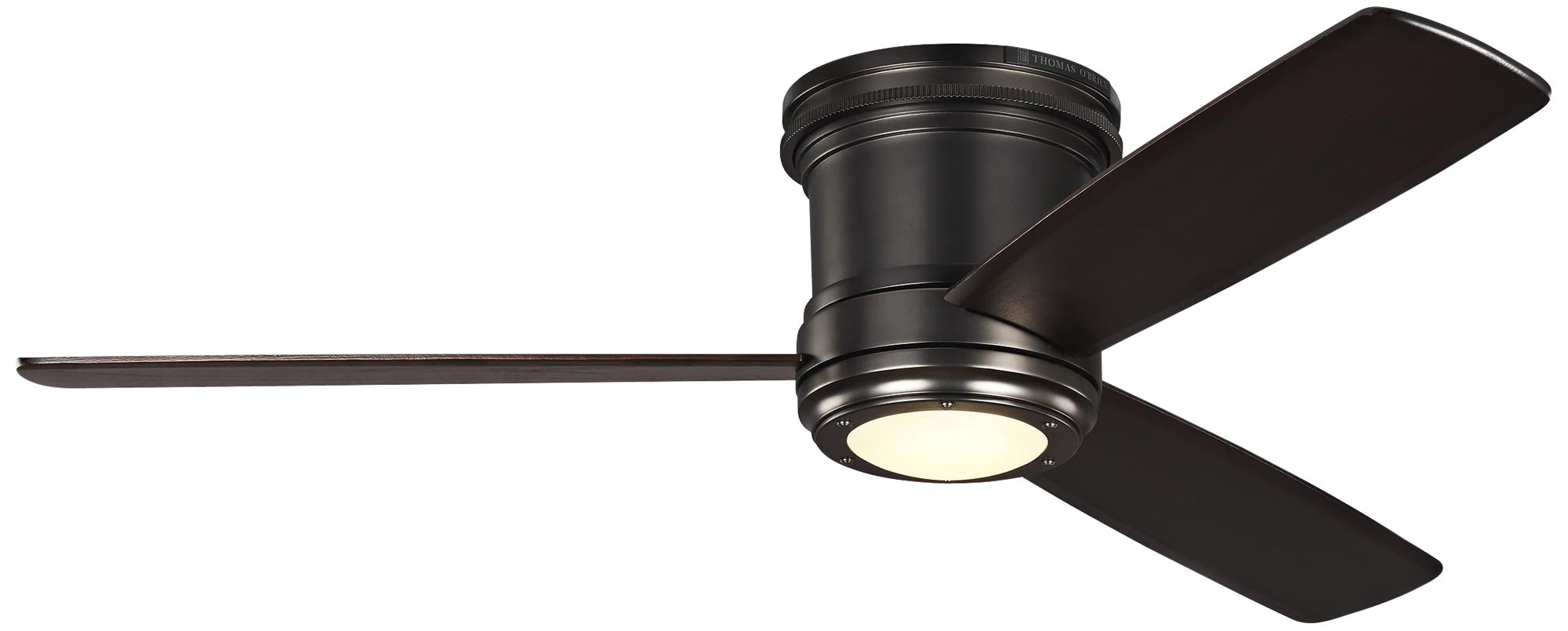 56" Aerotour Deep Bronze LED Hugger Ceiling Fan with Remote