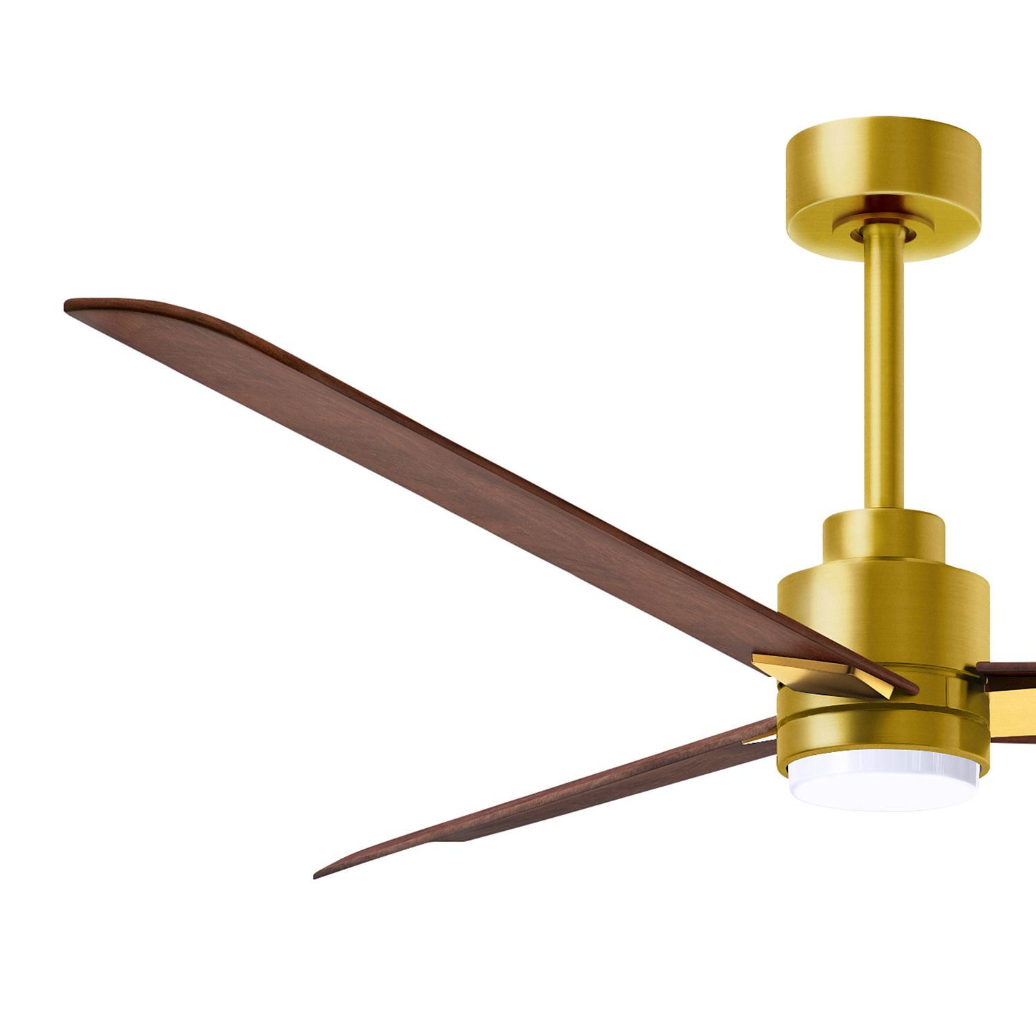 Image 5 56" Alessandra Brushed Brass and Walnut LED Ceiling Fan more views