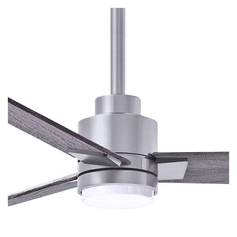 Image 2 56" Alessandra Brushed Nickel and Barnwood LED Ceiling Fan more views